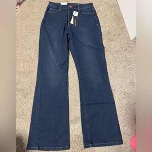 Black Tape Dark Blue Flare Jeans